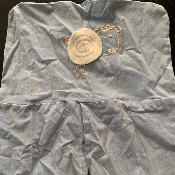 Light Blue Diaper Caddy Stacker Hanging Fabric Storage - Picture 3 of 6